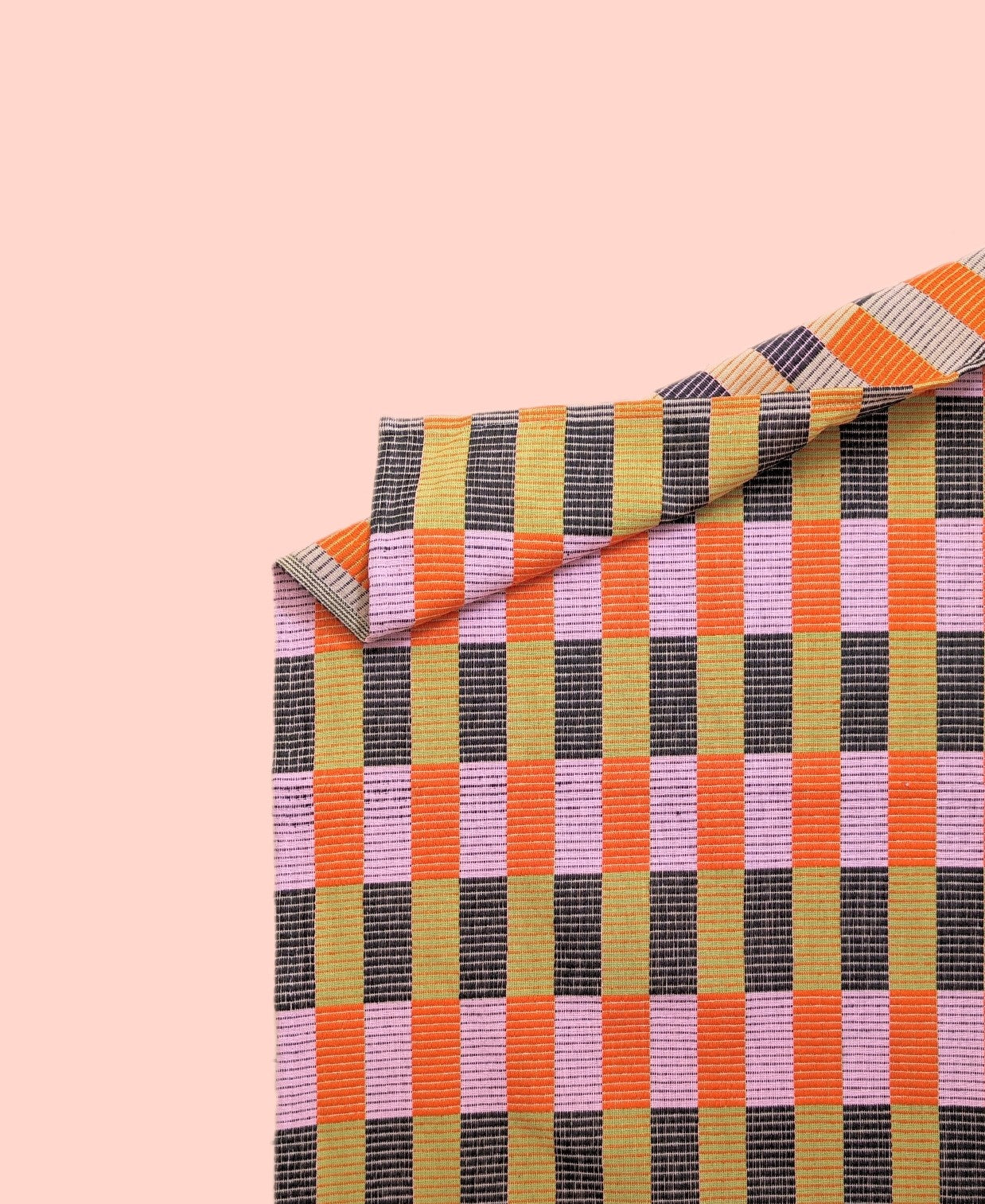 Sunshine Studios Kitchen Towel | Checker in Orange by Pigment