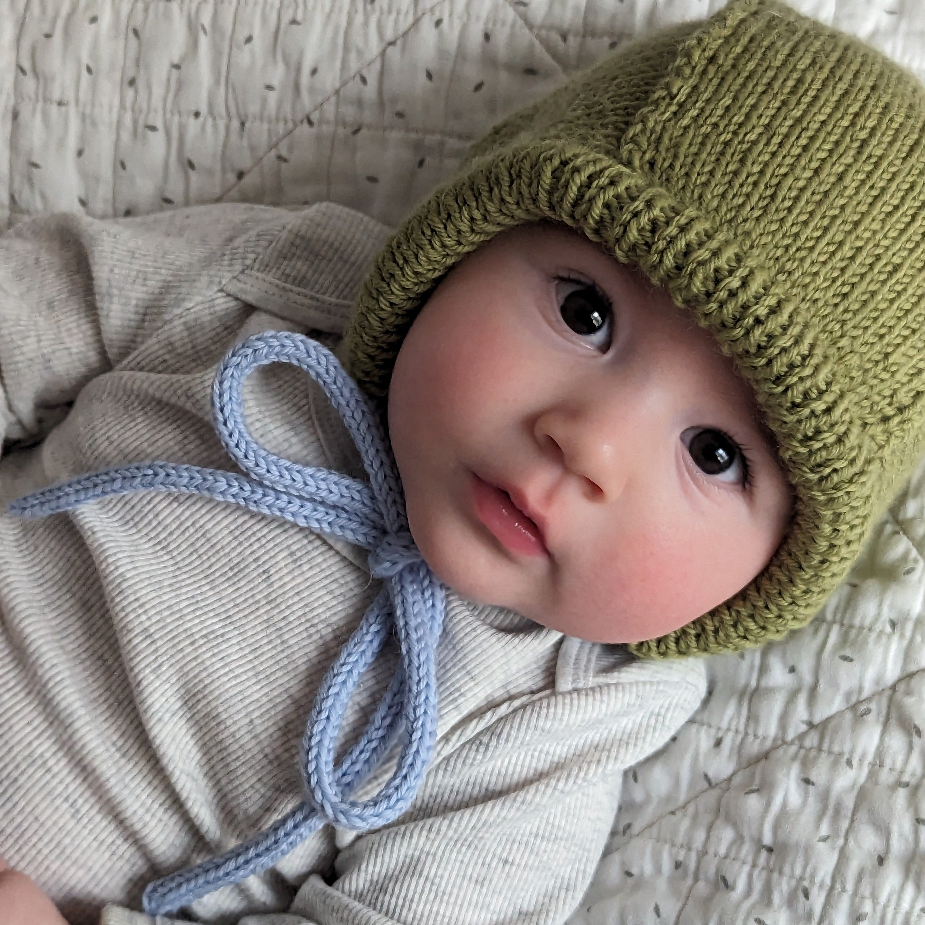 Hand Knit Baby Bonnet – Nina Cherie Textiles